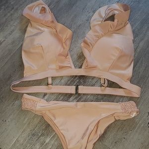 NWT blush pink bikini